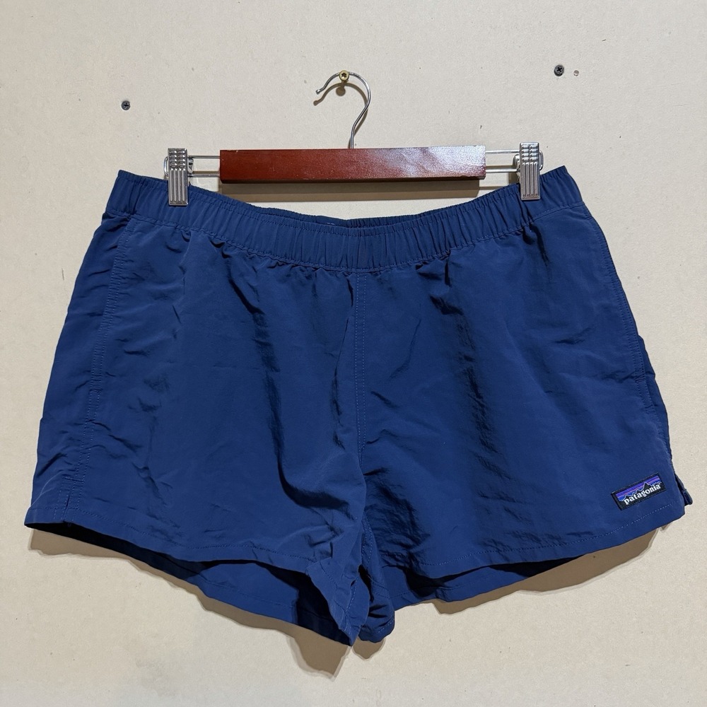 Patagonia Women's Barely Baggies Shorts 2.5" Inseam Blue Size Large Gorpcore